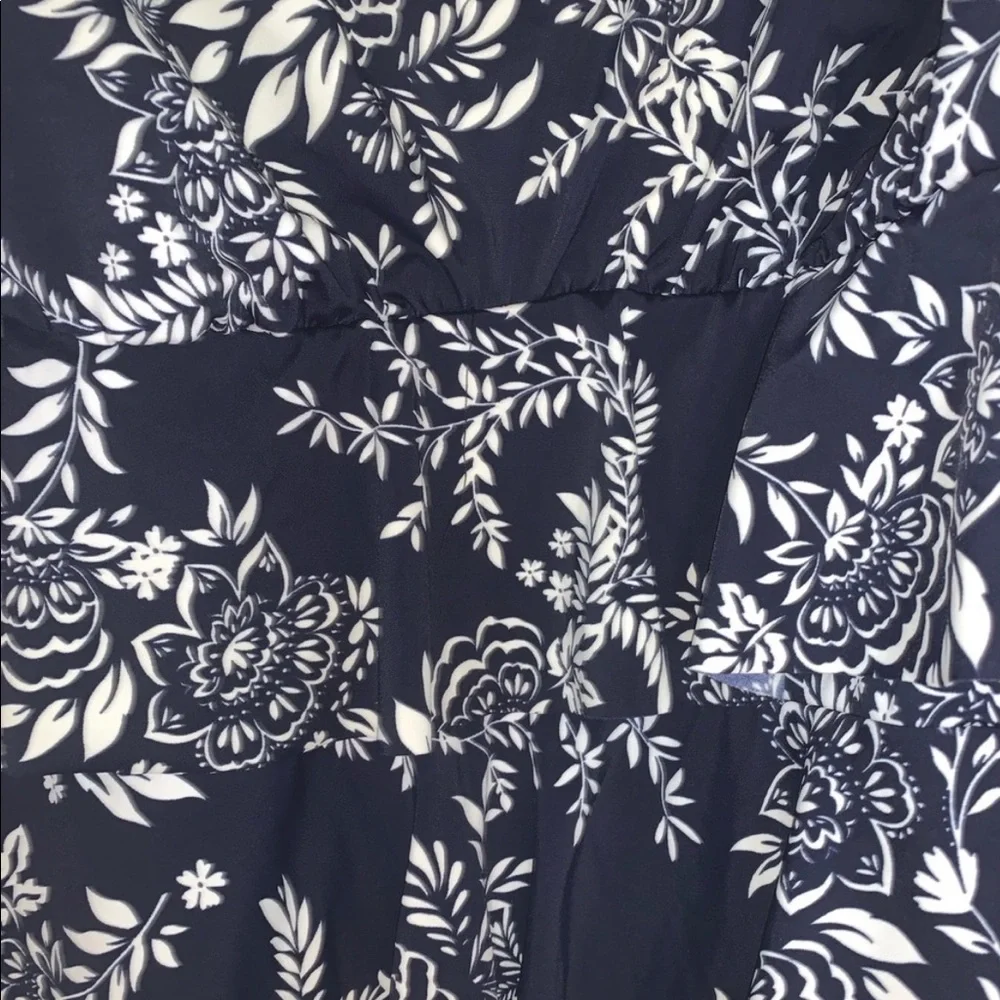 Women’s Navy & White Swimsuit, Size 22W
with built in attached bra - Picture 2 of 4
